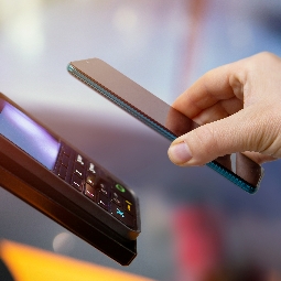Tapping a card payment terminal